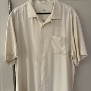 Tommy Bahama Men's Cream Button Down Shirt